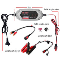 Thumbnail for Smart Battery Charger 15A 12V 24V Automatic SLA AGM Car Truck Boat Motorcycle Caravan