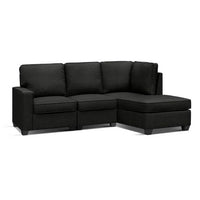 Thumbnail for Artiss Sofa Lounge Set 4 Seater Modular Chaise Chair Couch Fabric Dark Grey