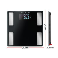 Thumbnail for Electronic Digital Bathroom Scales Body Fat Scale Bluetooth Weight 180KG