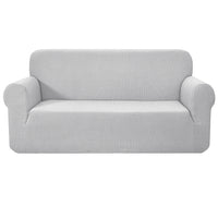 Thumbnail for Artiss High Stretch Sofa Cover Couch Lounge Protector Slipcovers 3 Seater Grey