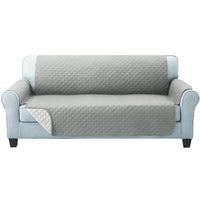 Thumbnail for Artiss Sofa Cover Quilted Couch Covers Lounge Protector Slipcovers 3 Seater Grey