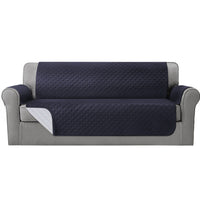 Thumbnail for Artiss Sofa Cover Quilted Couch Covers 100% Water Resistant 4 Seater Dark Grey