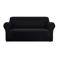 Thumbnail for Artiss Sofa Cover Elastic Stretchable Couch Covers Black 3 Seater