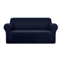 Thumbnail for Artiss Sofa Cover Elastic Stretchable Couch Covers Navy 3 Seater