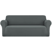 Thumbnail for Artiss Sofa Cover Elastic Stretchable Couch Covers Grey 4 Seater