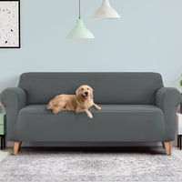 Thumbnail for Artiss Sofa Cover Elastic Stretchable Couch Covers Grey 4 Seater