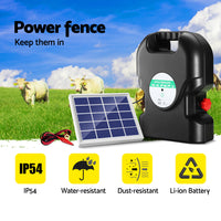 Thumbnail for Giantz 20km Electric Fence Energiser Solar Energizer Charger Farm Animal 1.2J