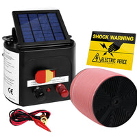 Thumbnail for Giantz Electric Fence Energiser 3km Solar Powered Energizer Set + 1200m Tape