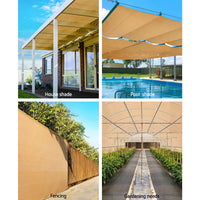 Thumbnail for Instahut 1.83 x 10m Shade Sail Cloth - Beige