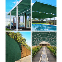 Thumbnail for Instahut 70% Sun Shade Cloth Shadecloth Sail Roll Mesh Outdoor 175gsm 1.83x20m Green