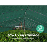 Thumbnail for Instahut 70% Sun Shade Cloth Shadecloth Sail Roll Mesh Outdoor 175gsm 1.83x20m Green