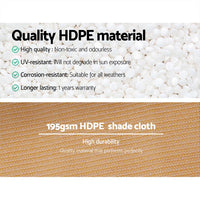 Thumbnail for Instahut 1.83 x 20m Shade Sail Cloth - Beige