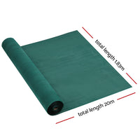 Thumbnail for Instahut 1.83x20m 30% UV Shade Cloth Shadecloth Sail Garden Mesh Roll Outdoor Green