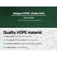 Thumbnail for Instahut 50% UV Sun Shade Cloth Shadecloth Sail Roll Mesh Garden Outdoor 1.83x30m Green