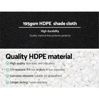 Thumbnail for Instahut 90% Sun Shade Cloth Shadecloth Sail Roll Mesh Outdoor 195gsm 1.83x30m