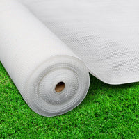 Thumbnail for Instahut 3.66x10m 50% UV Shade Cloth Shadecloth Sail Garden Mesh Roll Outdoor White