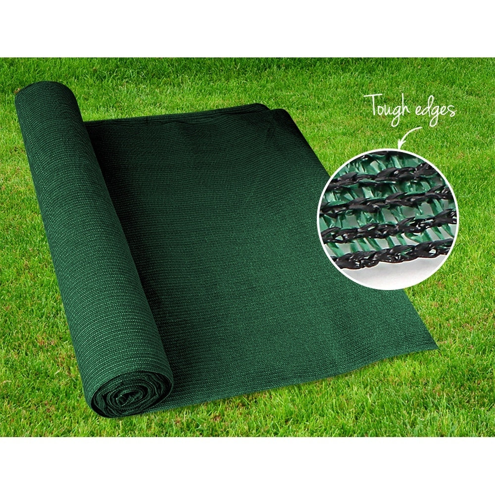 Instahut 90% Sun Shade Cloth Shadecloth Sail Roll Mesh 3.66x20m 195gsm Green