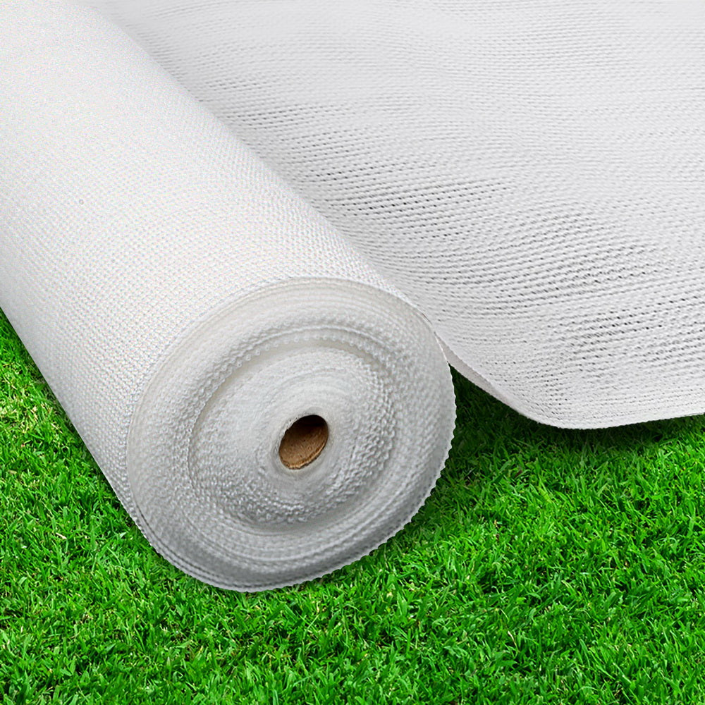 Instahut 3.66x30m 50% UV Shade Cloth Shadecloth Sail Garden Mesh Roll Outdoor White