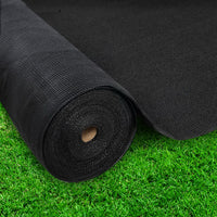 Thumbnail for Instahut 3.66x30m 30% UV Shade Cloth Shadecloth Sail Garden Mesh Roll Outdoor Black