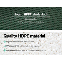 Thumbnail for Instahut 3.66x30m 30% UV Shade Cloth Shadecloth Sail Garden Mesh Roll Outdoor Green