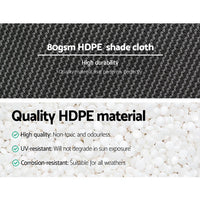 Thumbnail for Instahut 3.66x30m 30% UV Shade Cloth Shadecloth Sail Garden Mesh Roll Outdoor White