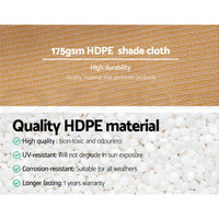 Thumbnail for Instahut 70% Sun Shade Cloth Shadecloth Sail Outdoor Roll Mesh 175gsm 1.83x20m