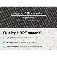 Thumbnail for Instahut Shade Cloth Shadecloth 90%UV Sun Sail Garden Mesh Roll Outdoor 3.66x30m