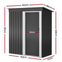 Thumbnail for Giantz 1.62x0.86M Garden Shed - Outdoor Storage with Sliding Door