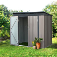 Thumbnail for Giantz Garden Shed 1.95x1.31M Sheds Outdoor Storage Steel Workshop House Tool Double Door