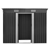 Thumbnail for Giantz Garden Shed 2.38x1.31M Sheds Outdoor Storage Tool Metal Workshop Shelter Sliding Door