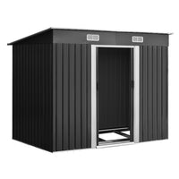 Thumbnail for Giantz Garden Shed 2.38x1.31M w/Metal Base Sheds Outdoor Storage Tool Workshop Sliding Door