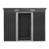 Thumbnail for Giantz Garden Shed 2.38x1.31M w/Metal Base Sheds Outdoor Storage Tool Workshop Sliding Door