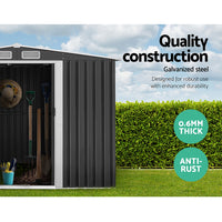 Thumbnail for Giantz Garden Shed 2.58x3.14M w/Metal Base Sheds Outdoor Storage Workshop Shelter Sliding Door