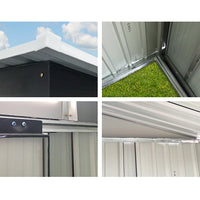 Thumbnail for Giantz Garden Shed 2.58x3.14M w/Metal Base Sheds Outdoor Storage Workshop Shelter Sliding Door