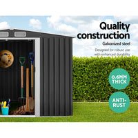 Thumbnail for Giantz Garden Shed 2.6x3.9M w/Metal Base Sheds Outdoor Storage Workshop Tool Shelter Sliding Door