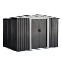 Thumbnail for Giantz Garden Shed 2.58x2.07M Sheds Outdoor Storage Workshop Metal Shelter Sliding Door