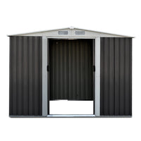 Thumbnail for Giantz Garden Shed 2.58x2.07M Sheds Outdoor Storage Workshop Metal Shelter Sliding Door