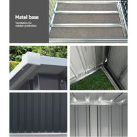 Thumbnail for Giantz Garden Shed Sheds Outdoor Tool 2.49x1.04M Storage Workshop House Galvanised Steel