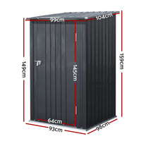 Thumbnail for Giantz Garden Shed 0.99x1.04M Sheds Outdoor Tool Storage Workshop House Steel