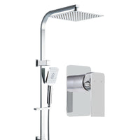 Thumbnail for Cefito WELS 10'' Rain Shower Head Mixer Square Handheld High Pressure Wall Chrome