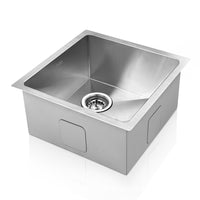 Thumbnail for Cefito 44cm x 44cm Stainless Steel Kitchen Sink Under/Top/Flush Mount Silver