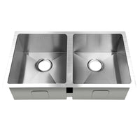 Thumbnail for Cefito 77cm x 45cm Stainless Steel Kitchen Sink Under/Top/Flush Mount Silver