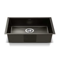 Thumbnail for Cefito 30cm x 45cm Stainless Steel Kitchen Sink Under/Top/Flush Mount Black