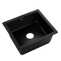 Thumbnail for Cefito Stone Kitchen Sink 460X410MM Granite Under/Topmount Basin Bowl Laundry Black