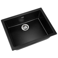 Thumbnail for Cefito Stone Kitchen Sink 610X470MM Granite Under/Topmount Basin Bowl Laundry Black