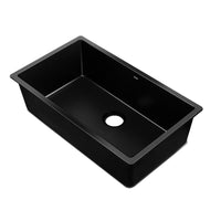 Thumbnail for Cefito Stone Kitchen Sink 790X450MM Granite Under/Topmount Basin Bowl Laundry Black