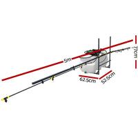 Thumbnail for Giantz Weed Sprayer 5M Boom Spot Spray Tank ATV Trailer Tractor 100L