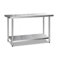 Thumbnail for Cefito 610 x 1524mm Commercial Stainless Steel Kitchen Bench