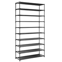 Thumbnail for Artiss Shoe Rack 10-Tier (50 Pair) Shoes Organiser DIY Stackable Organizer Storage Shelf Stand Holder Portable Wardrobe Black