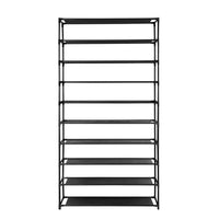 Thumbnail for Artiss Shoe Rack 10-Tier (50 Pair) Shoes Organiser DIY Stackable Organizer Storage Shelf Stand Holder Portable Wardrobe Black